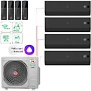 Мульти-сплит-система Royal Clima 4RMX-36HN/OUT + 4 внутренних блока серии VENTURO NERO (9+9+9+9) черный