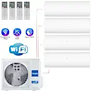 Мульти-сплит-система Haier 5U90S2SS5FA + 4 внутренних блока серии CORAL (25+25+25+25)