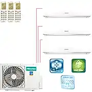 Мульти-сплит-система Hisense AMW3-24U4RJC + 3 внутренних блока серии SMART FM (7+7+7) белый