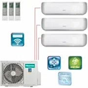 Мульти-сплит-система Hisense AMW4-27U4RJC + 3 внутренних блока серии PREMIUM DESIGN FM (9+9+9) белый