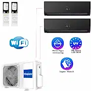 Мульти-сплит-система Haier 2U40S2SM1FA + 2 внутренних блока серии FLEXIS (25+25) черный