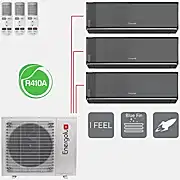 Мульти-сплит-система Energolux SAM21M2-AI/3 + 3 внутренних блока серии SMART MULTI (7+7+7) черный
