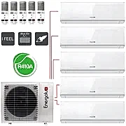 Мульти-сплит-система Energolux SAM42M2-AI/5 + 5 внутренних блоков серии SMART MULTI (9+9+9+9+9) белый