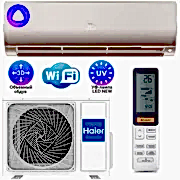 Кондиционер Haier настенный сплит-система серии FLEXIS ON/OFF HSU-24HFF103/R3-G/HSU-24HUF103/R3 (бежевый, золотой, шампань)